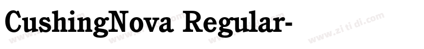 CushingNova Regular字体转换